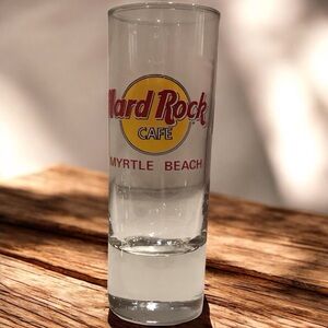Hard Rock Cafe Shot Glass Myrtle Beach 4” tall